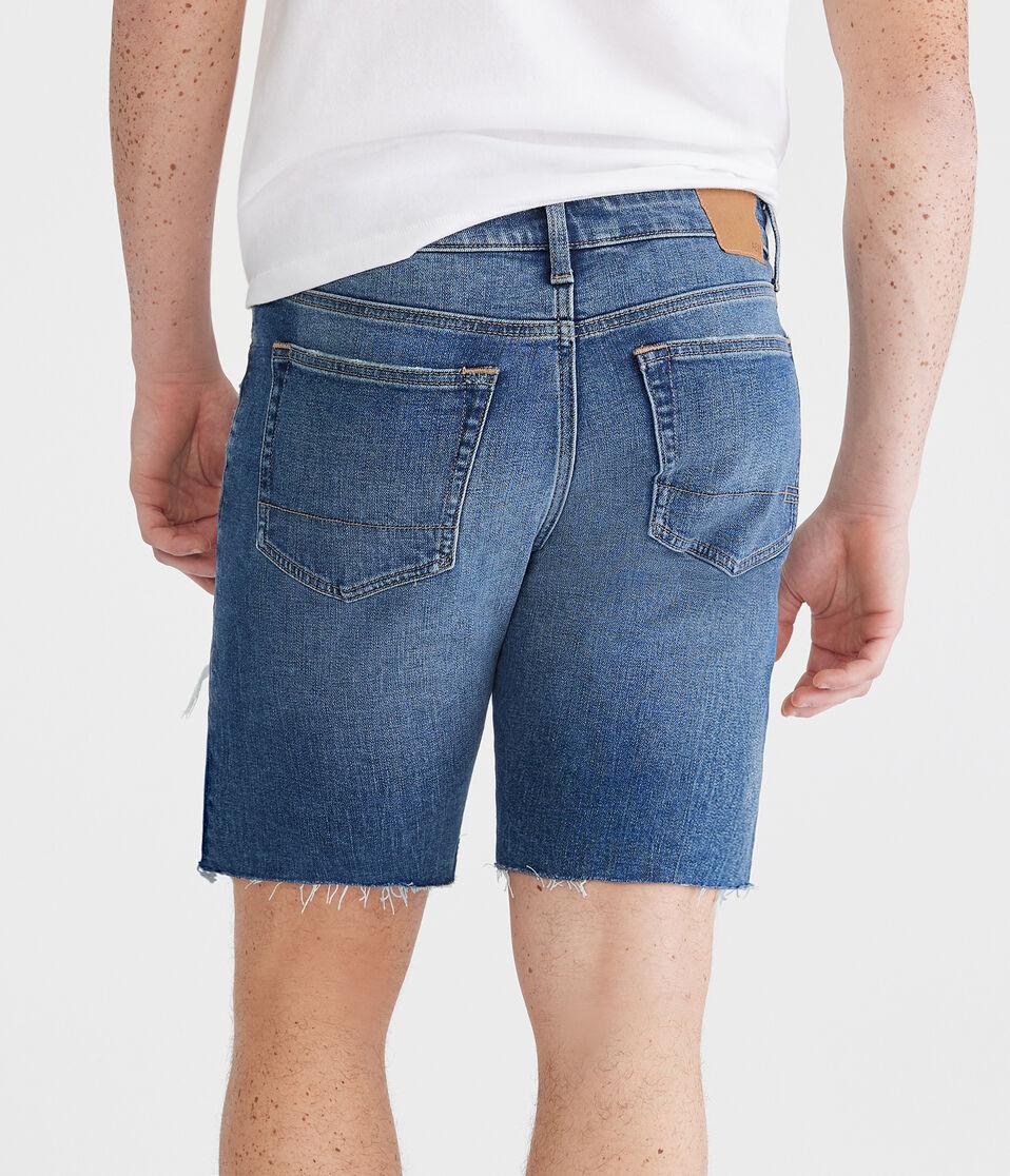 Aéropostale Premium Air Denim Shorts 9" Medium Wash