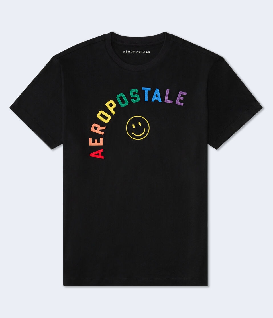 aéropostale Aeropostale Pride Appliqué Graphic Tee black fox