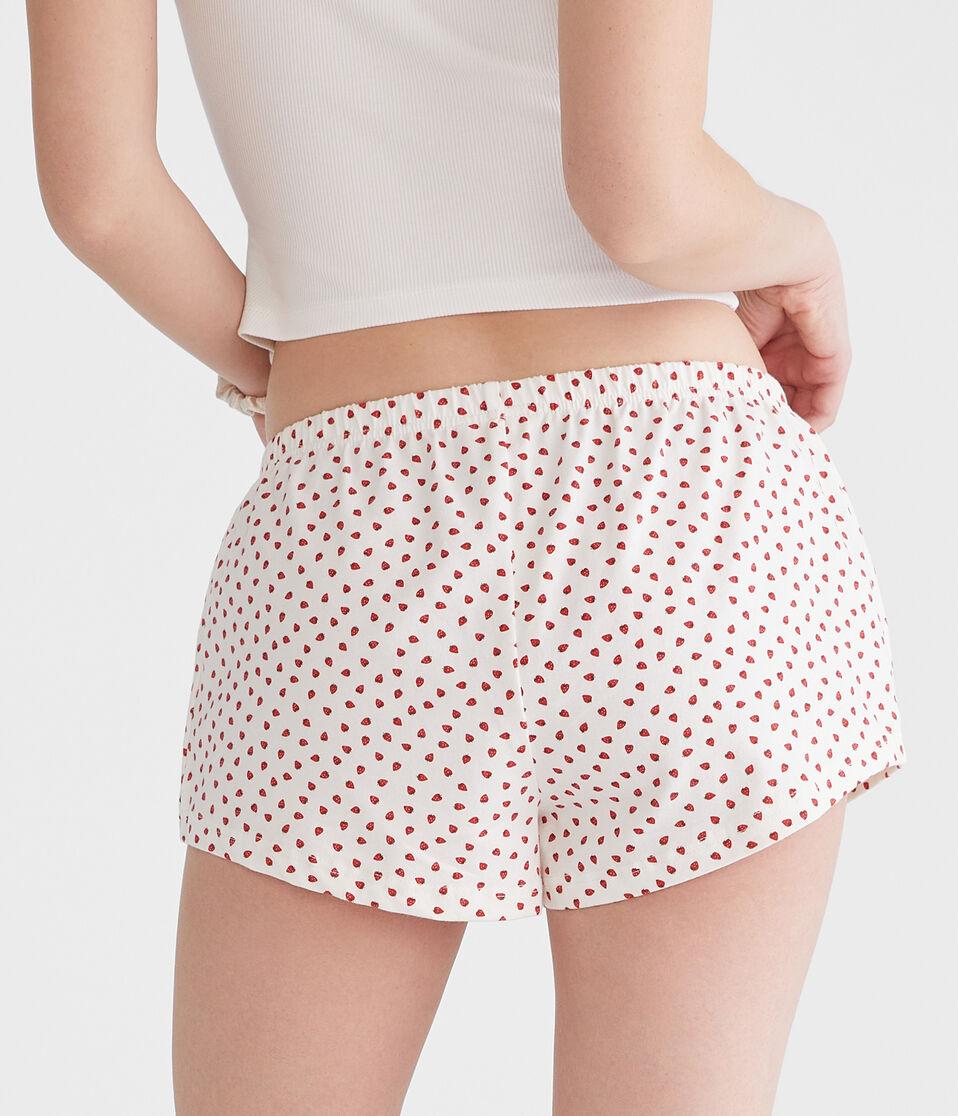 Aéropostale Printed Knit Sleep Shorts Cream