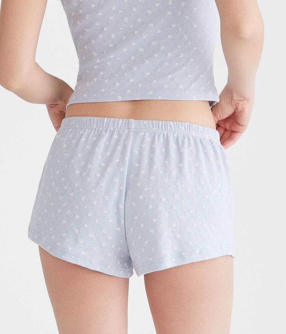 Aéropostale Printed Knit Sleep Shorts Spirit Blue