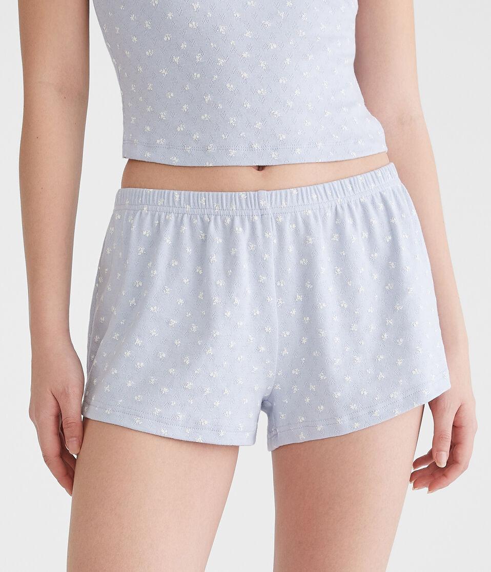 aéropostale Printed Knit Sleep Shorts spirit blue