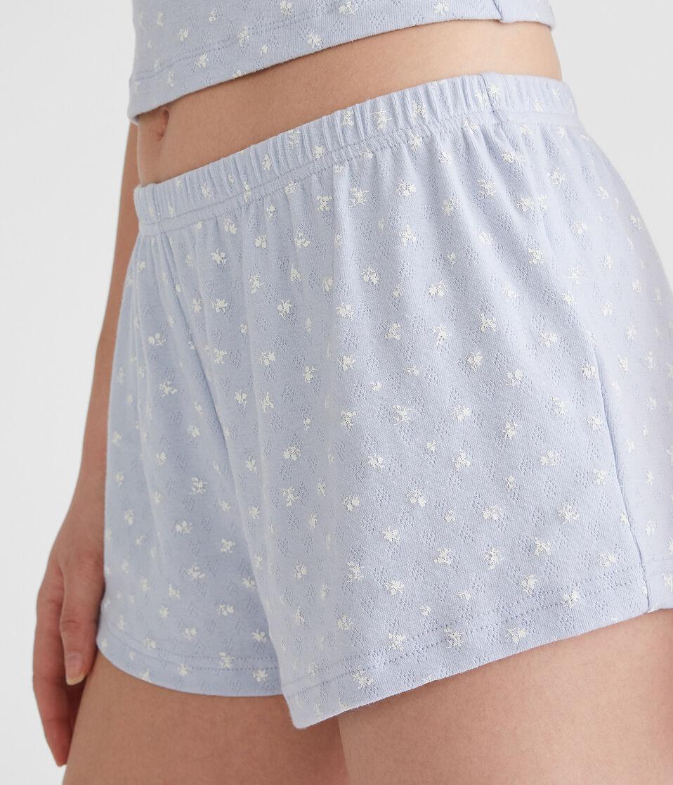 Aéropostale Printed Knit Sleep Shorts Spirit Blue