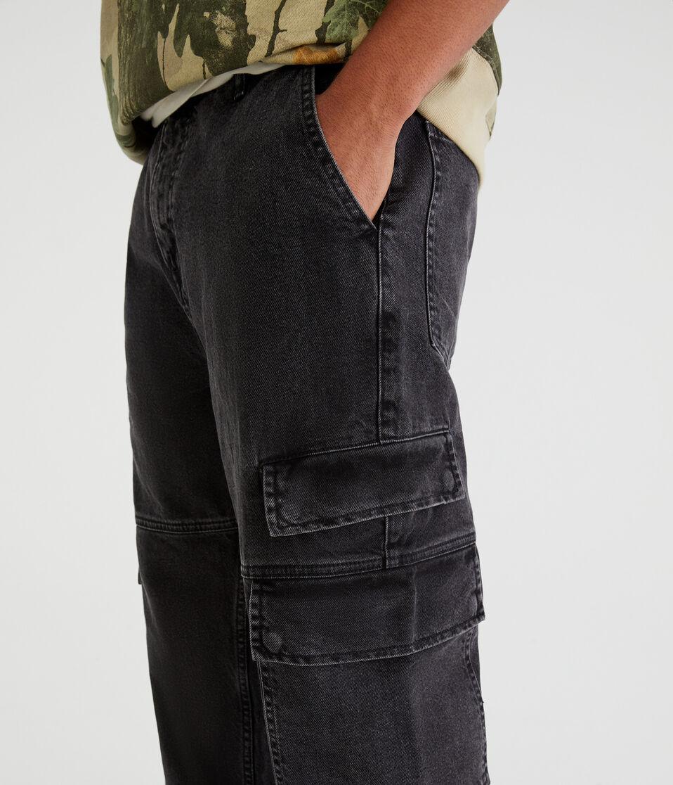 Aéropostale Relaxed Cargo Jean Grey Wash