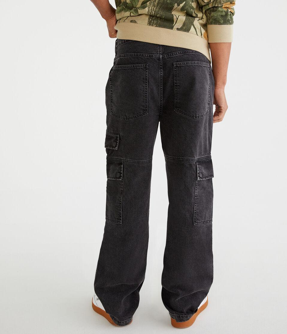Aéropostale Relaxed Cargo Jean Grey Wash