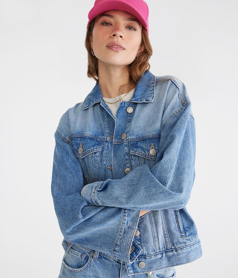 aéropostale Relaxed Denim Jacket medium wash