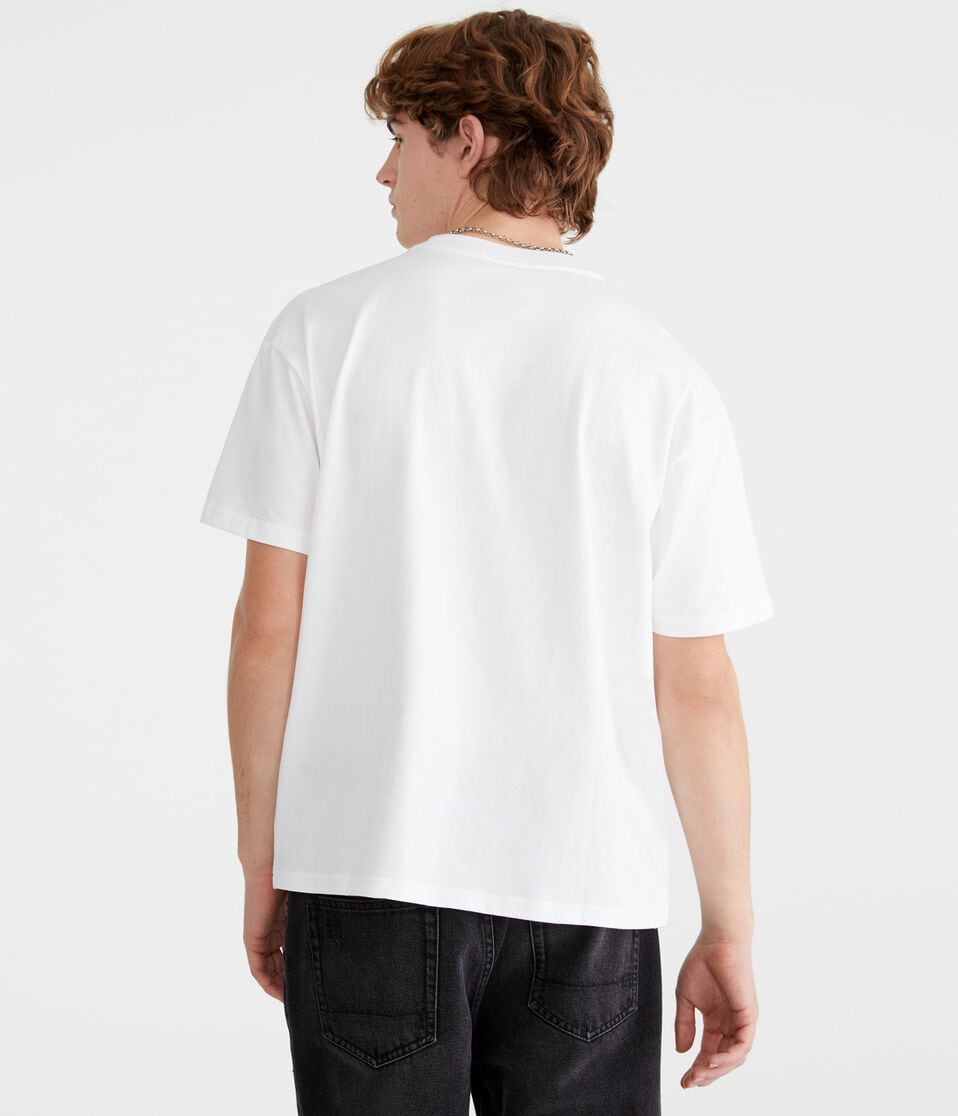 Aéropostale Relaxed Fit Crew Tee Bleach