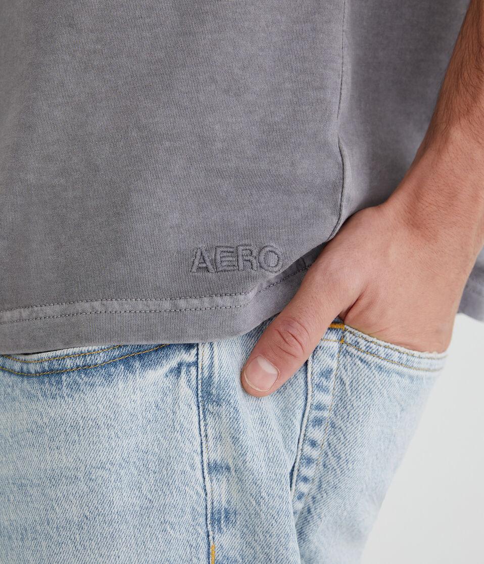 Aéropostale Relaxed Fit Crew Tee Dark Chocolate