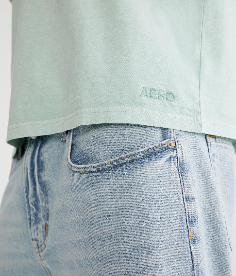 Aéropostale Relaxed Fit Crew Tee Green Lawn
