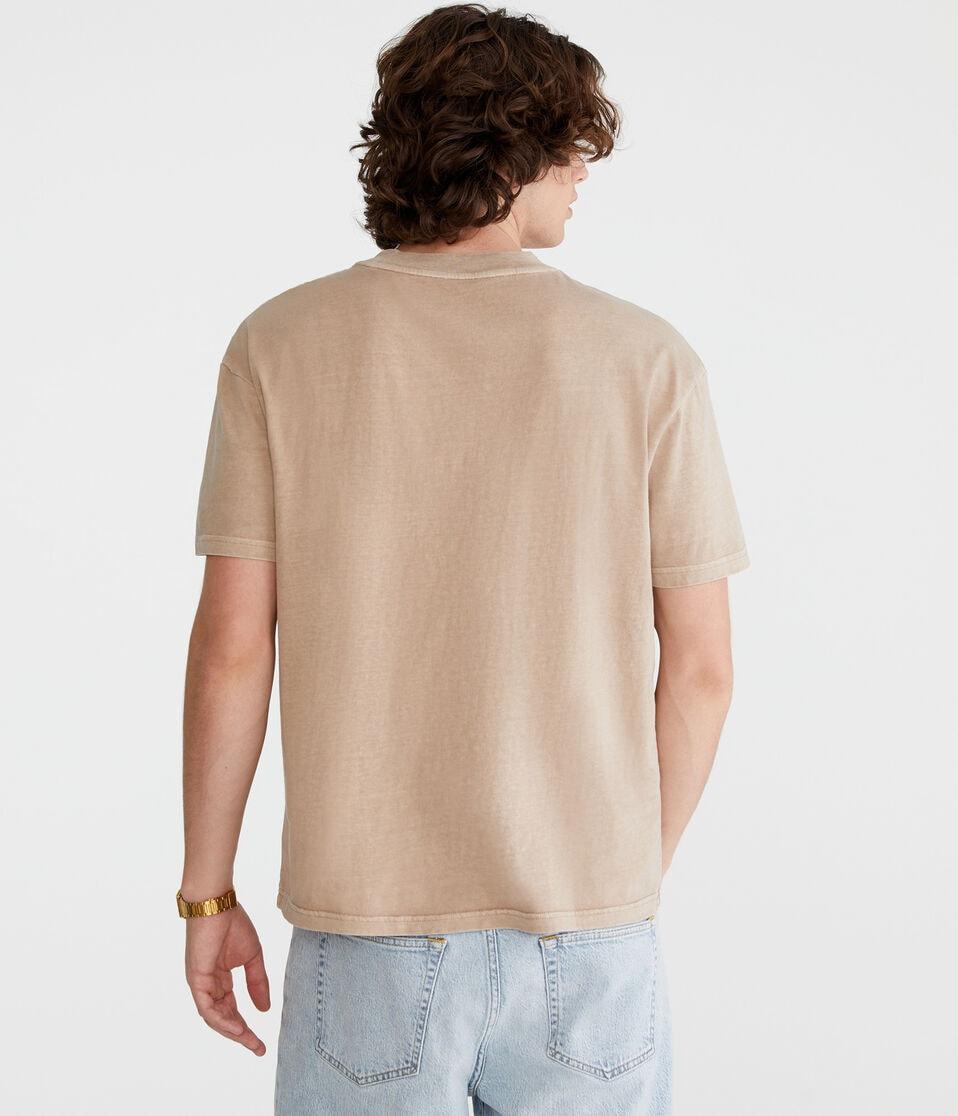 Aéropostale Relaxed Fit Crew Tee Warm Taupe