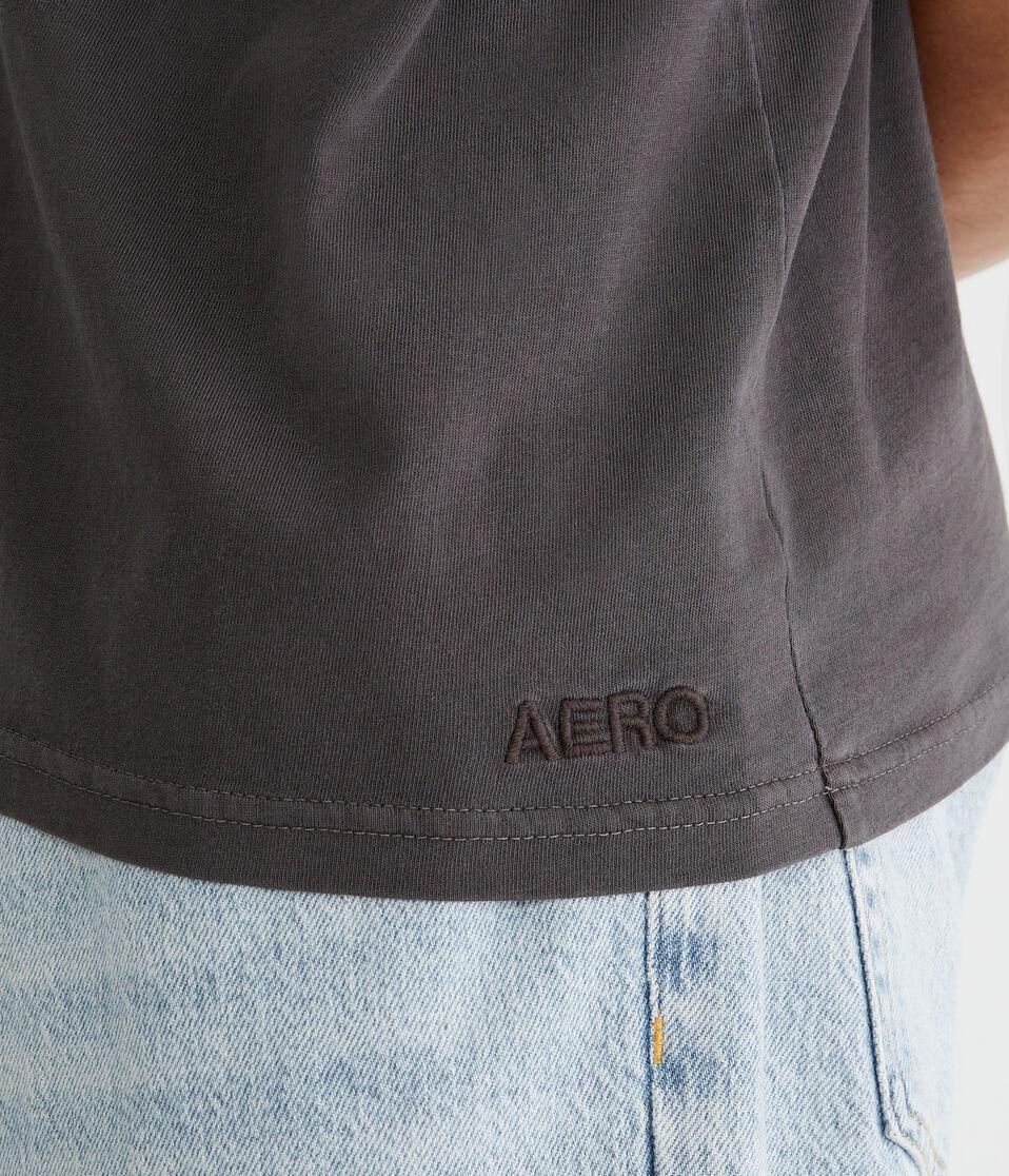 Aéropostale Relaxed Fit Crew Tee Whale Grey