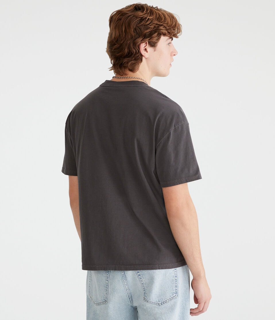 Aéropostale Relaxed Fit Crew Tee Whale Grey