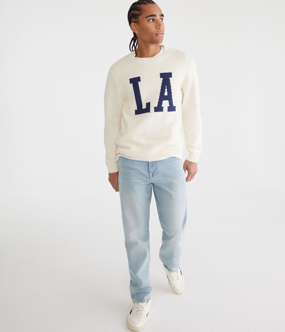 Aéropostale Relaxed Straight Jean Light Wash