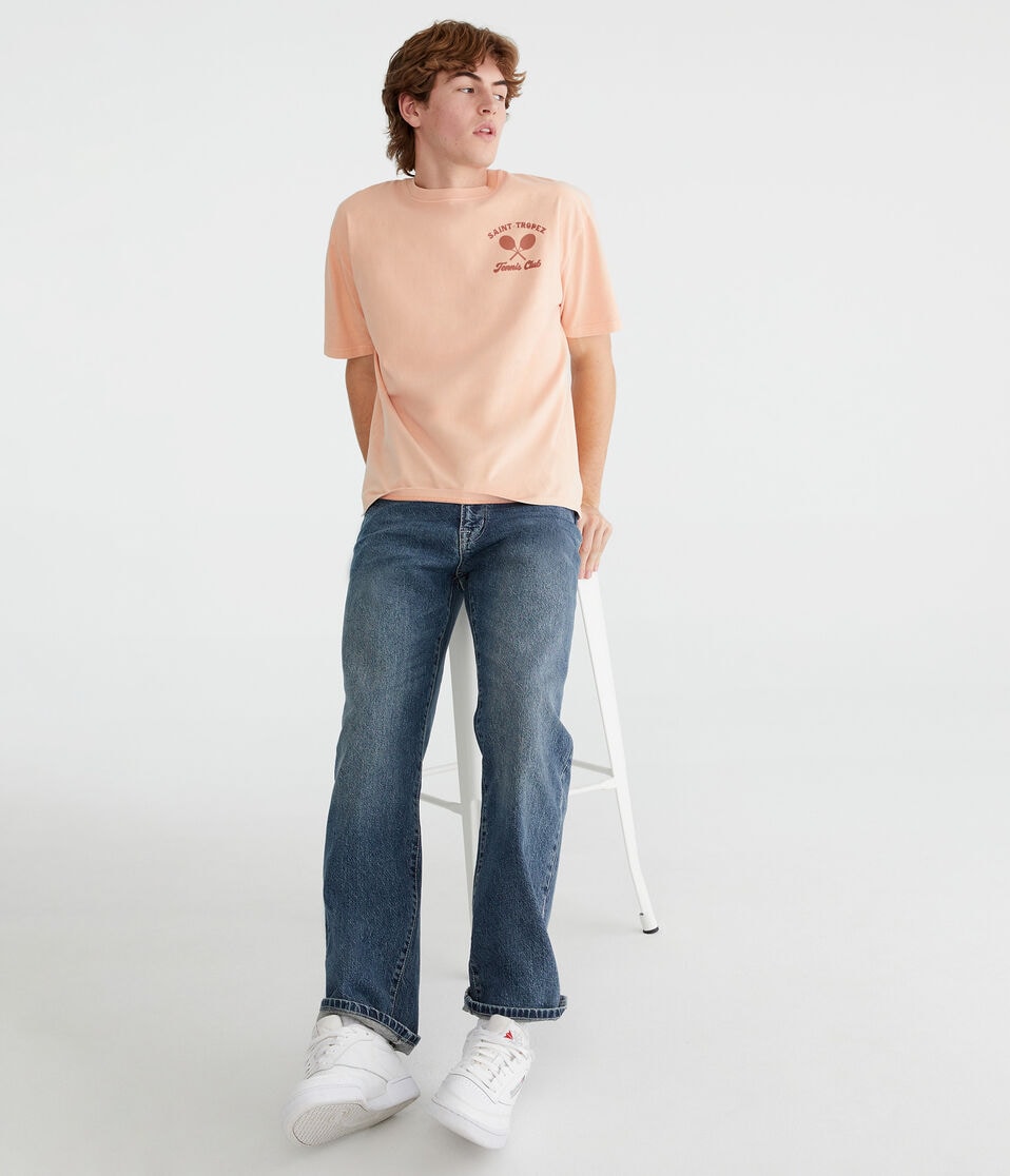 Aéropostale Relaxed Straight Jean Medium Wash