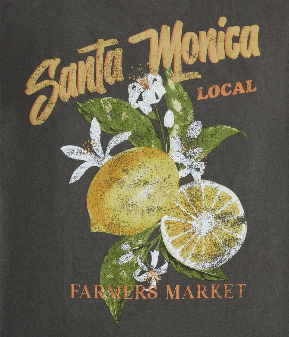 Aéropostale Santa Monica Lemons Graphic Tee Black