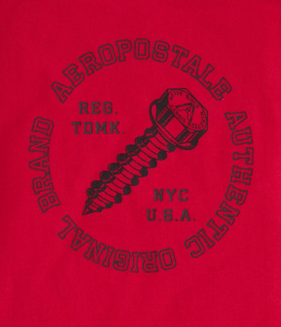 Aéropostale Aeropostale Screw Logo Graphic Tee Red Cedar