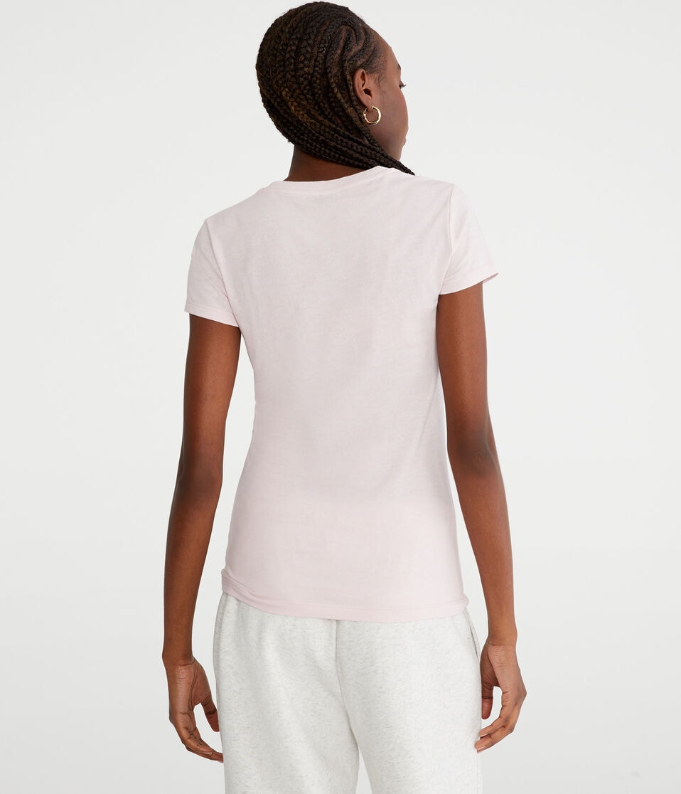 Aéropostale Aeropostale Script Butterfly Graphic Tee Peach Whip