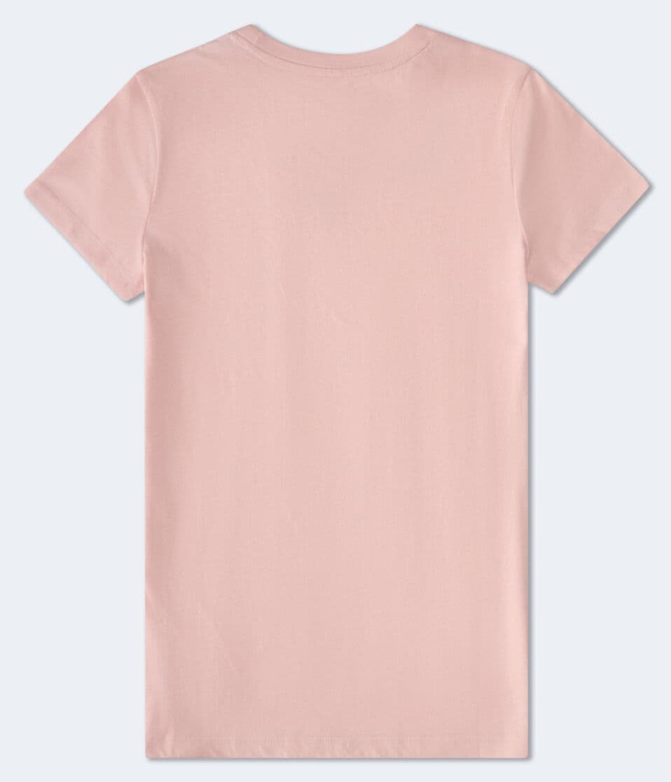 Aéropostale Aeropostale Script Glitter Graphic Tee Pink Magnolia