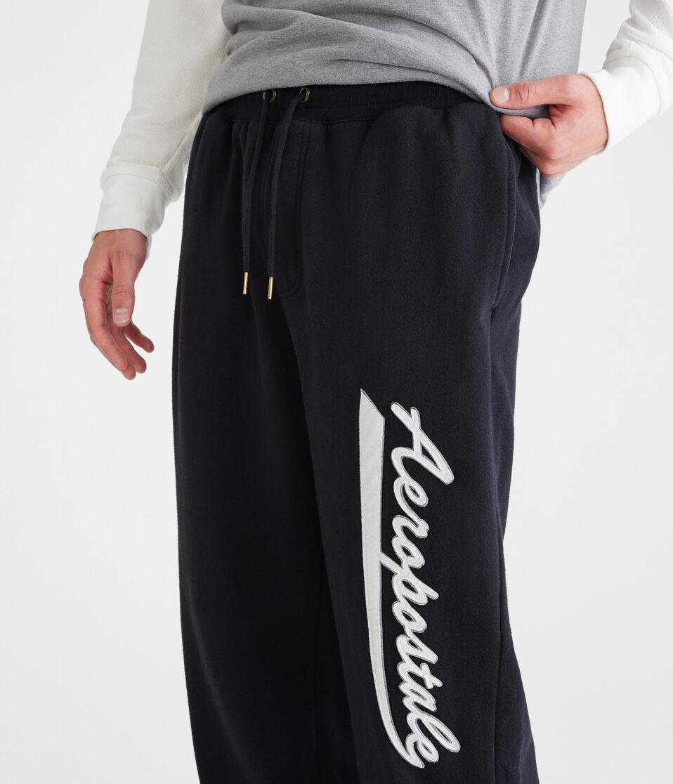 Aéropostale Aeropostale Script Logo Jogger Sweatpants Black Fox