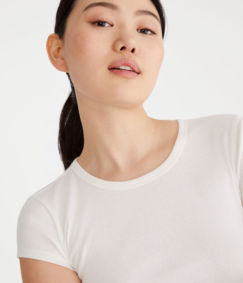 Aéropostale Seriously Soft Shrunken Tee Cream