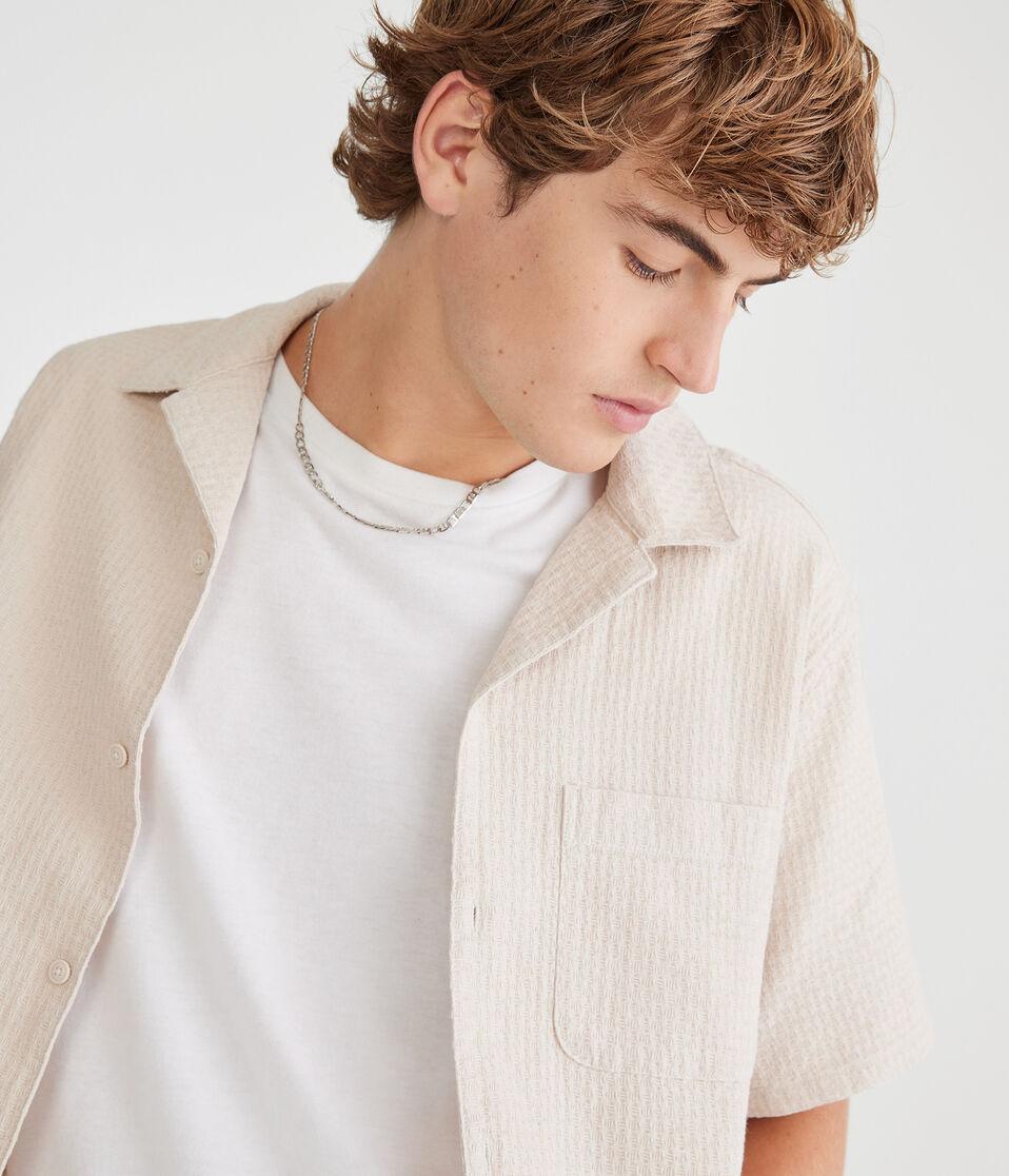 Aéropostale Short Sleeve Textured Shirt Bungalow