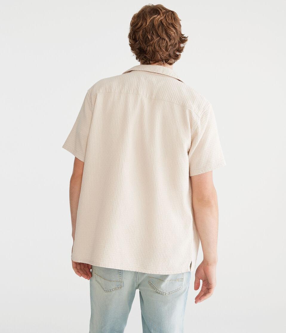 Aéropostale Short Sleeve Textured Shirt Bungalow