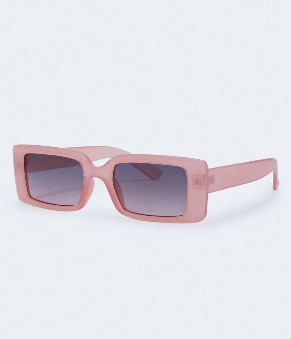 Aéropostale Slim Rectangle Sunglasses Pink