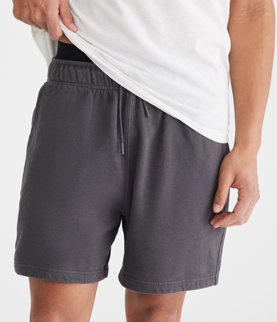 Aéropostale Solid Fleece Shorts 5.5" Whale Grey