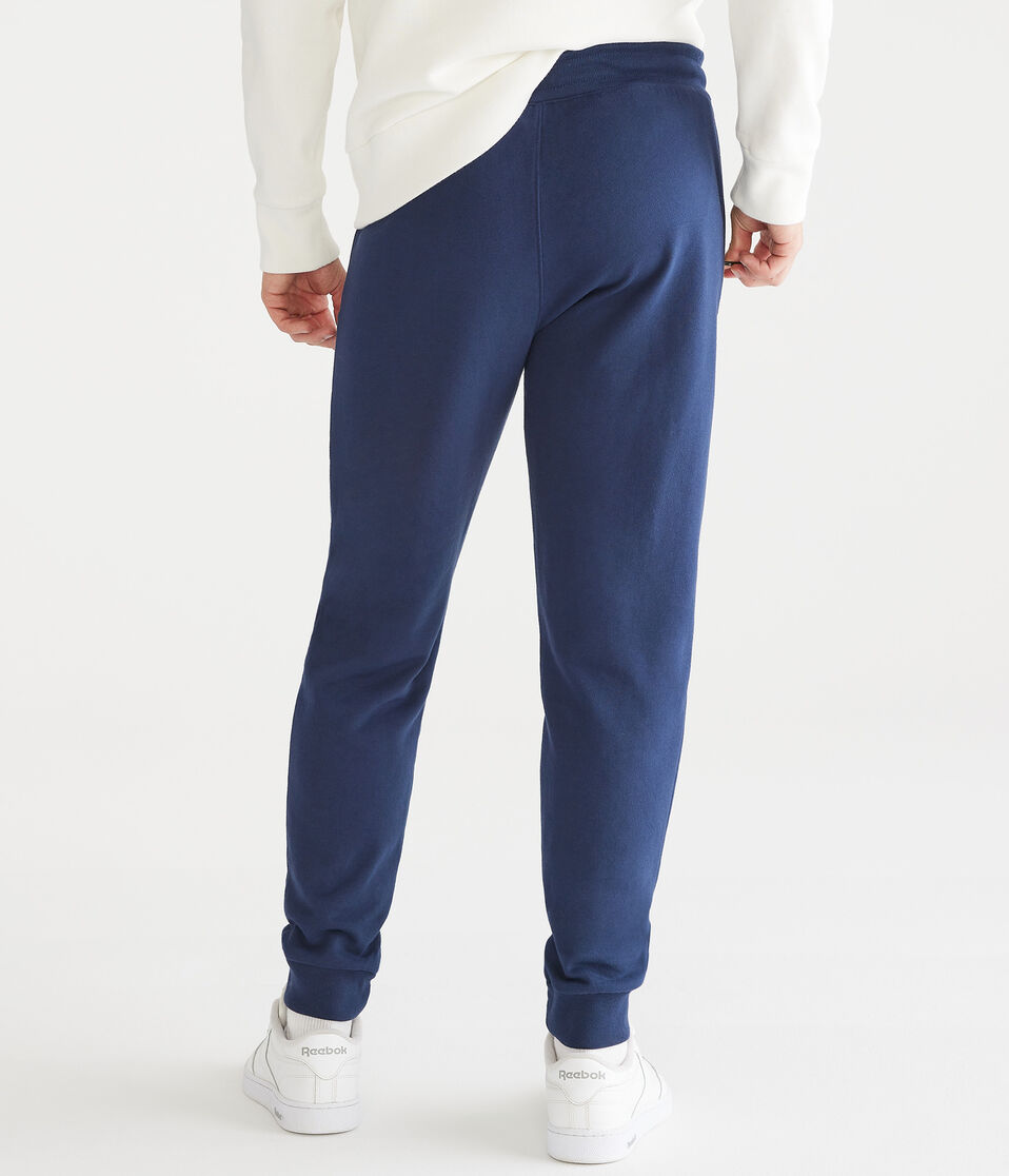Aéropostale Solid Jogger Sweatpants Cadet Navy