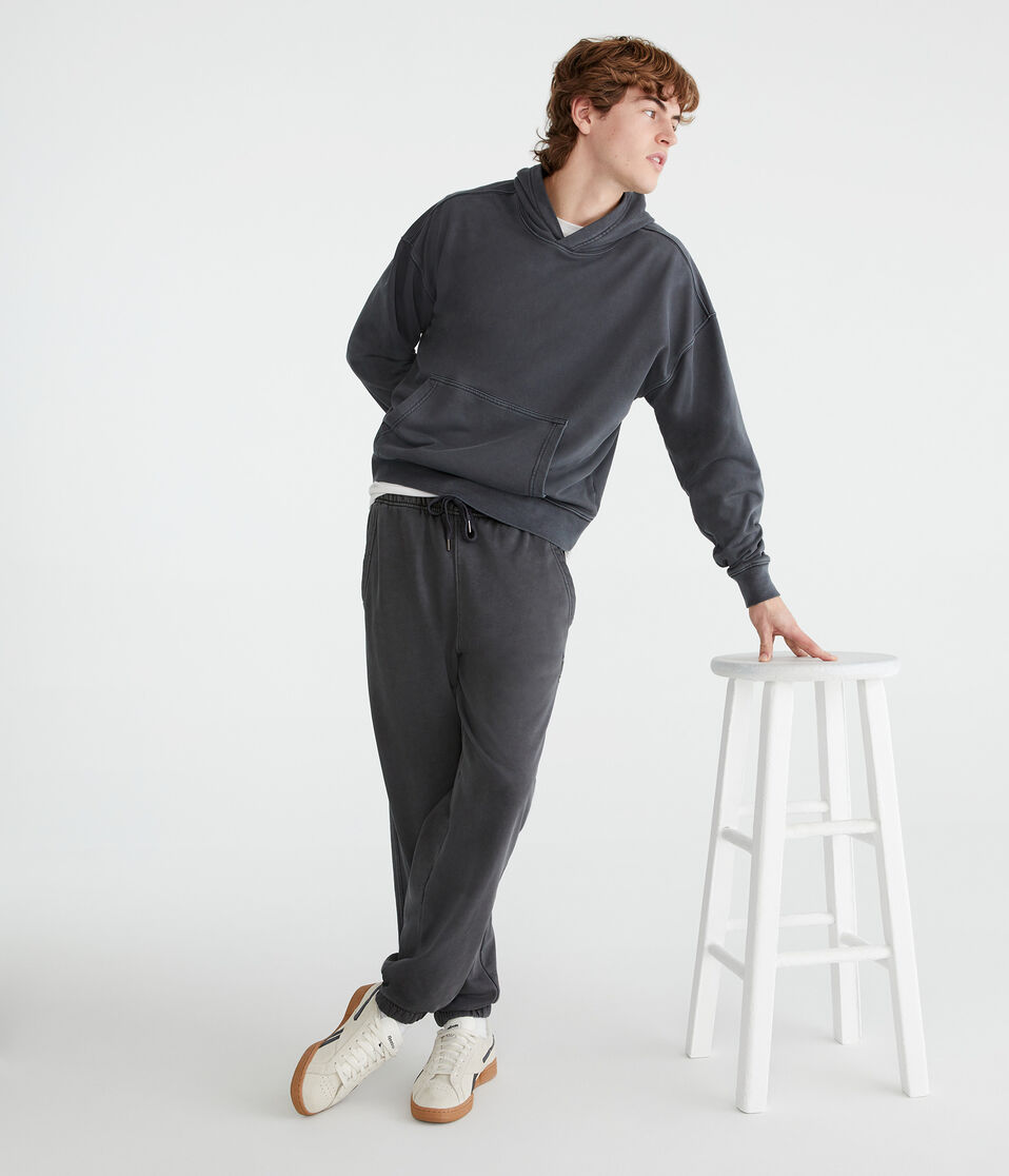 Aéropostale Solid Jogger Sweatpants Whale Grey