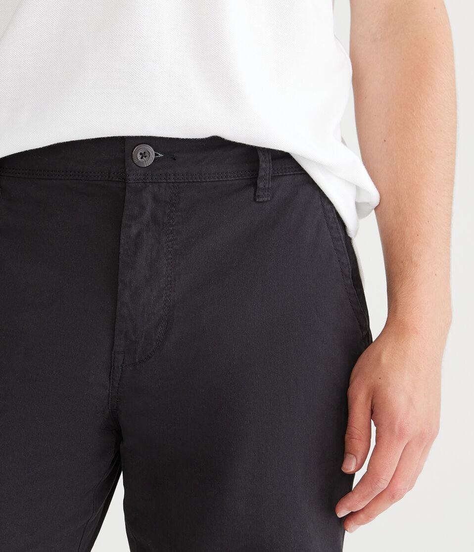 Aéropostale Stretch Chino Shorts 7.5" Black Fox