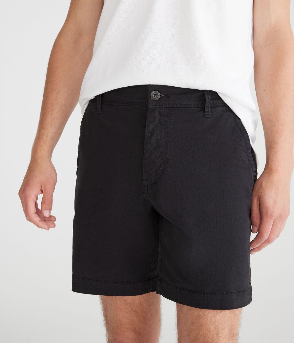 aéropostale Stretch Chino Shorts 7.5" black fox