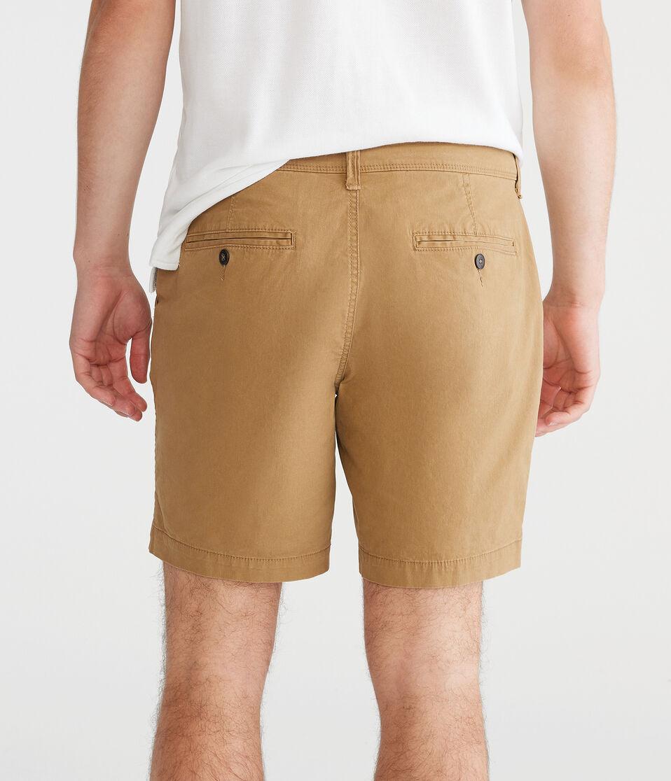Aéropostale Stretch Chino Shorts 7.5" Sandalwood