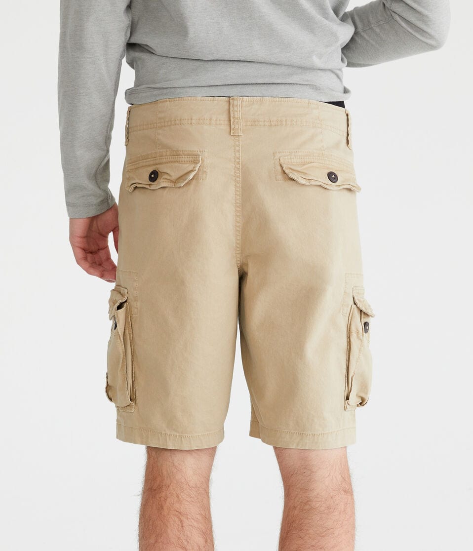 Aéropostale Stretch Twill Cargo Shorts 10" Hazelnut