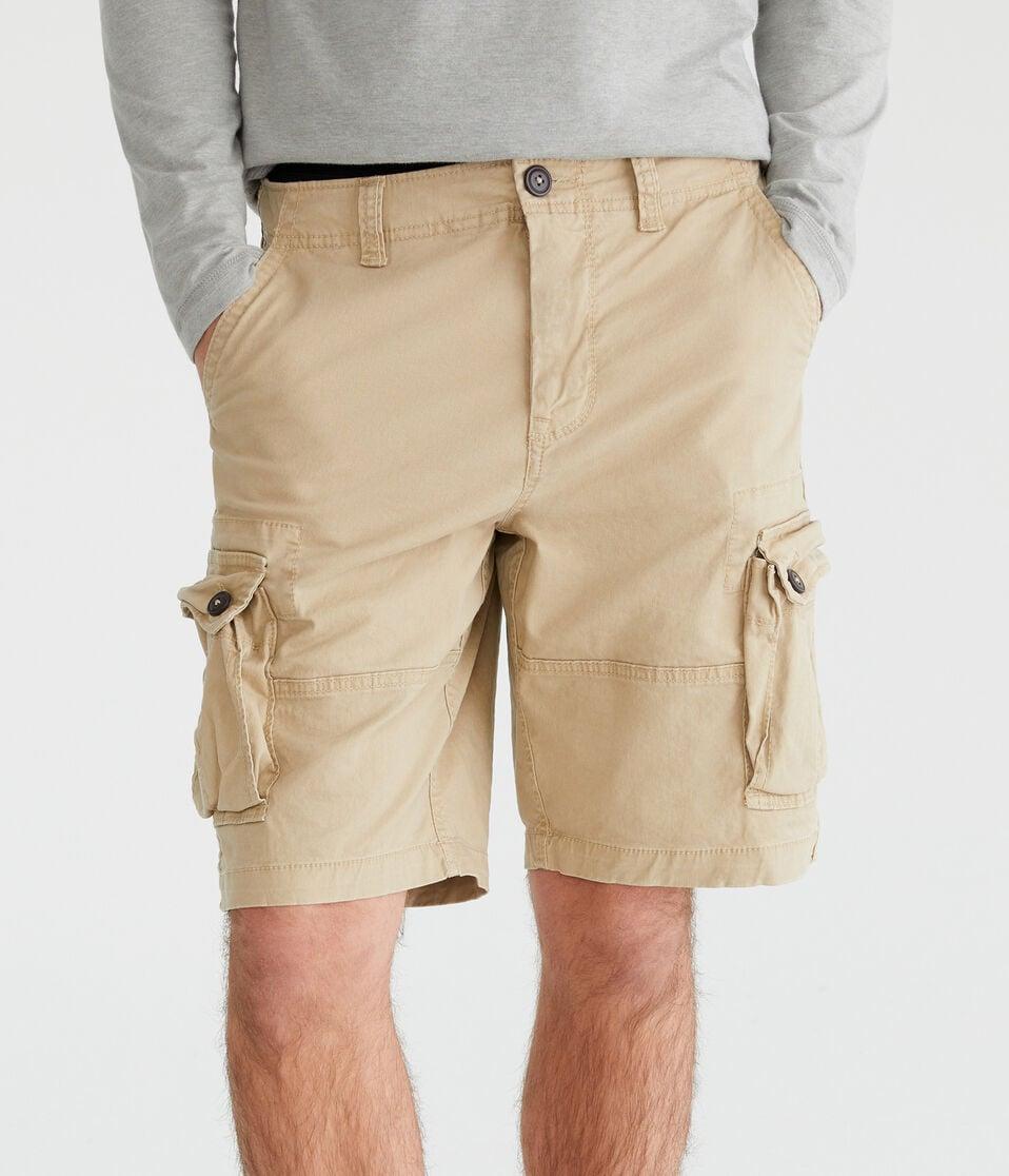 aéropostale Stretch Twill Cargo Shorts 10" hazelnut