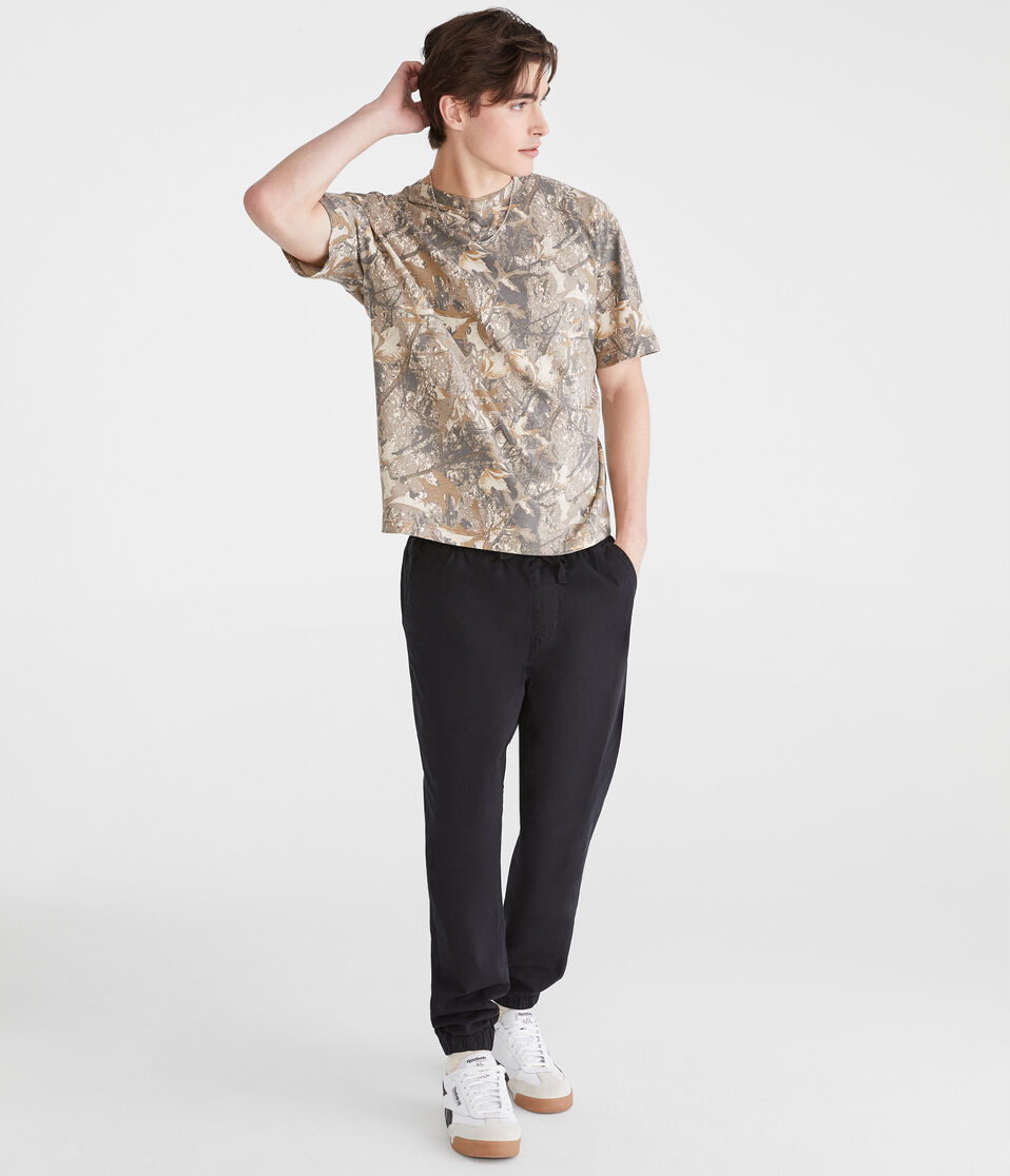 Aéropostale Stretch Twill Joggers Black Fox