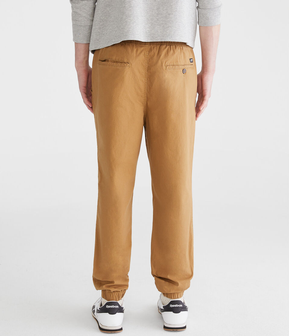 Aéropostale Stretch Twill Joggers Sandalwood