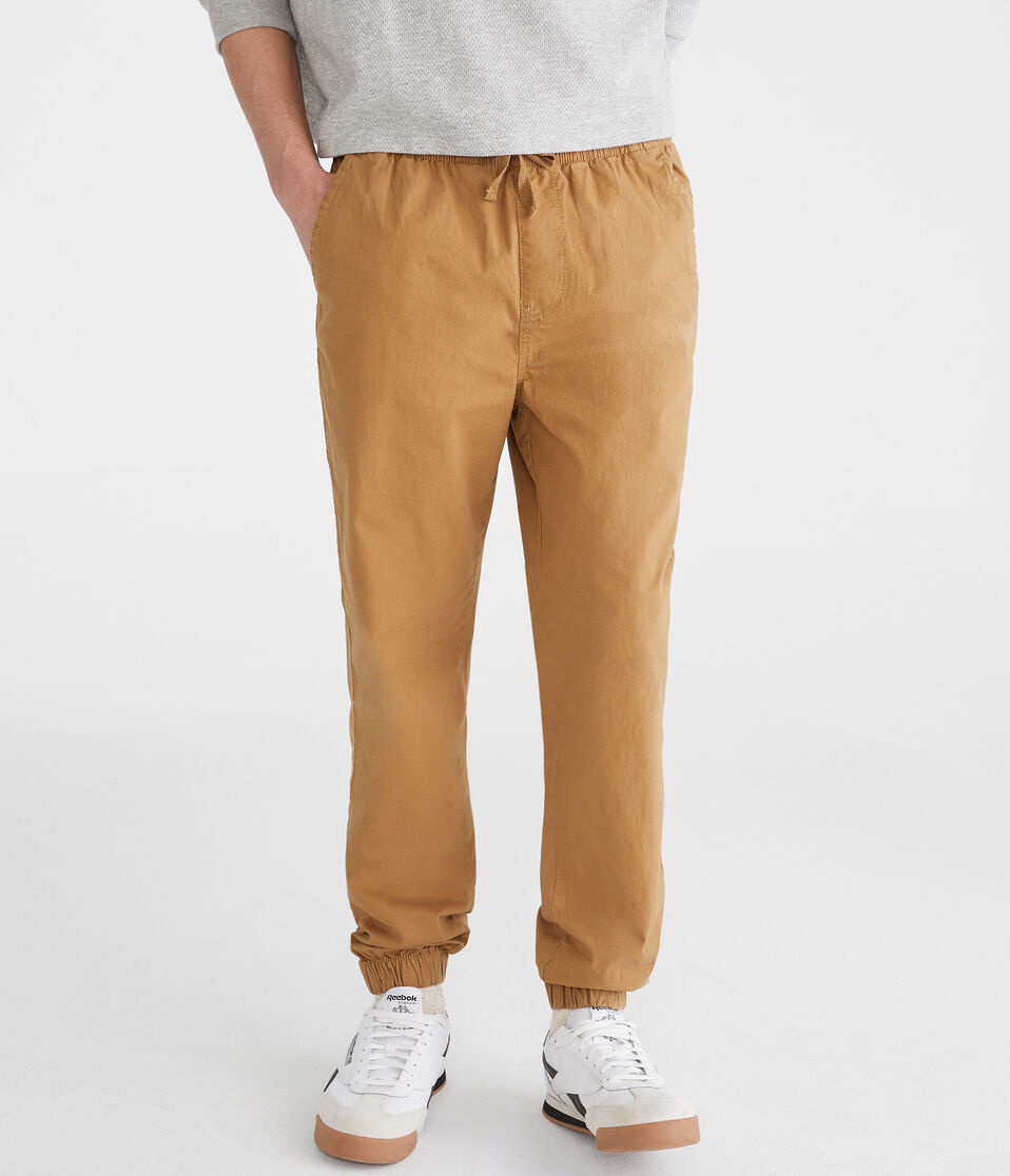 aéropostale Stretch Twill Joggers sandalwood
