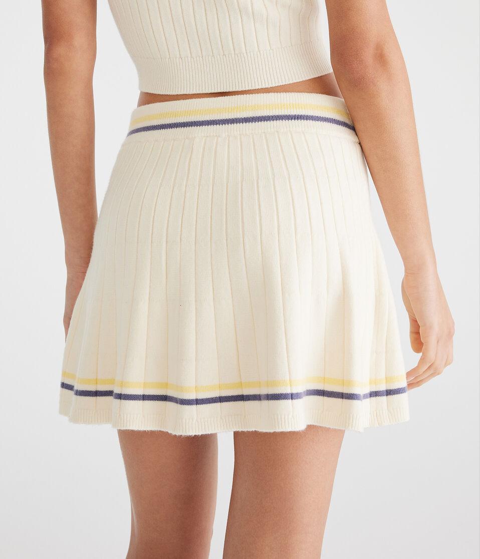 Aéropostale Striped Sweater Mini Skirt Nude