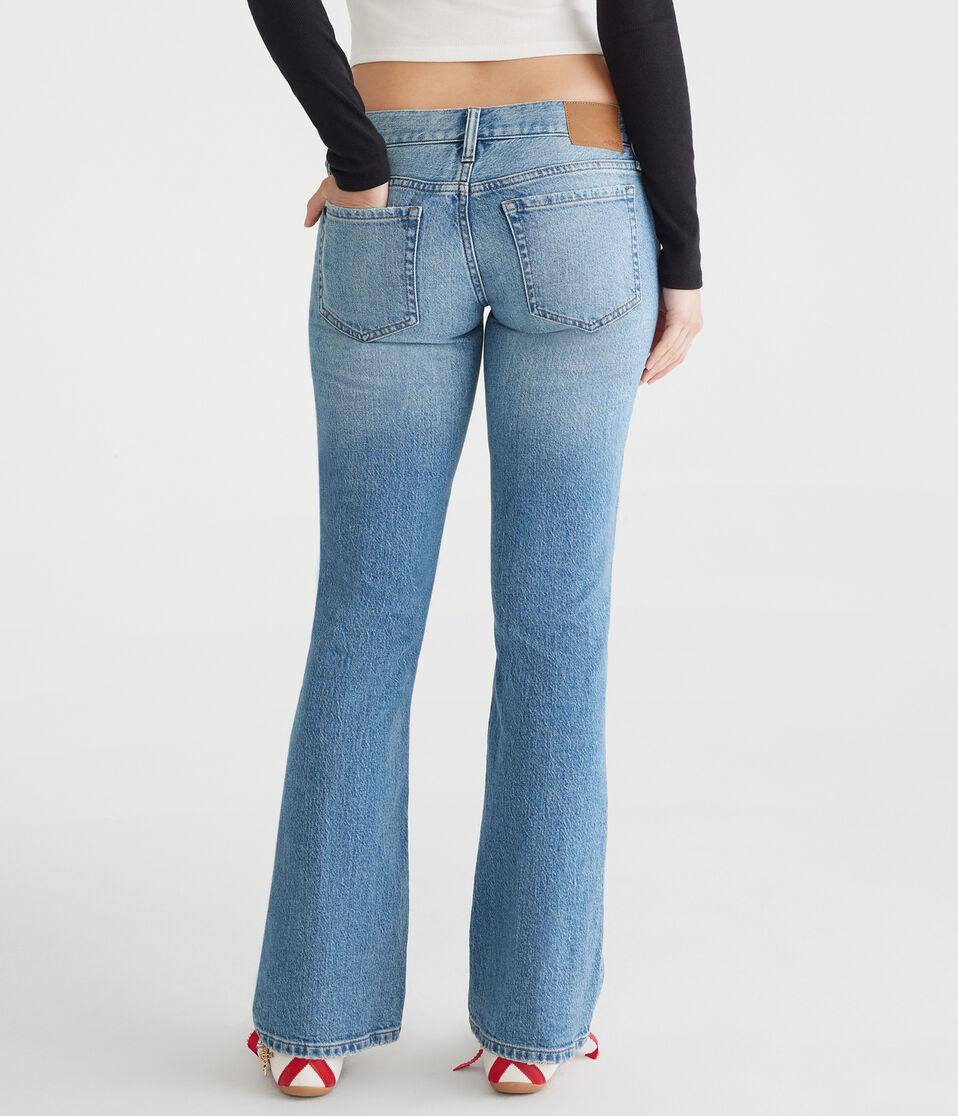 Aéropostale Super Low-Rise Flare Jean Medium Wash
