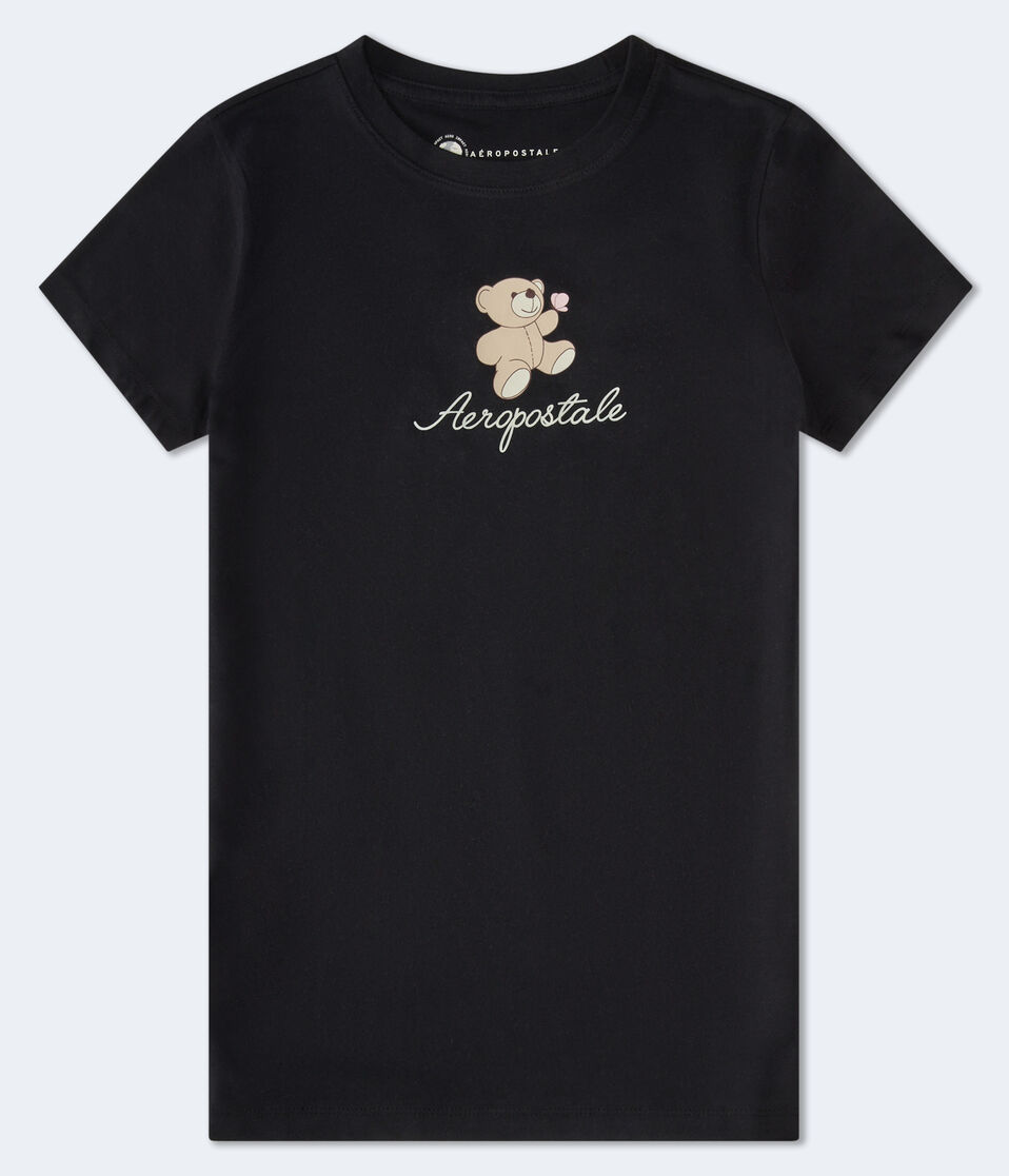 aéropostale Aeropostale Teddy Bear Graphic Tee black fox