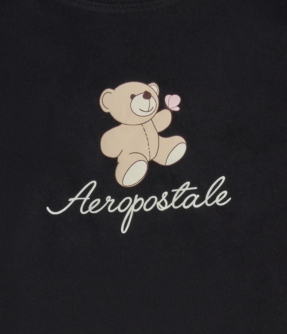 Aéropostale Aeropostale Teddy Bear Graphic Tee Black Fox
