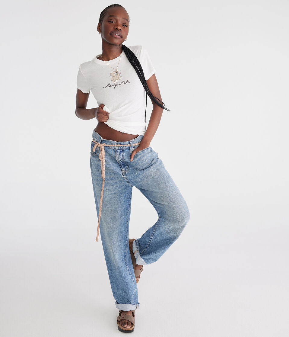 Aéropostale Aeropostale Teddy Bear Graphic Tee Cream