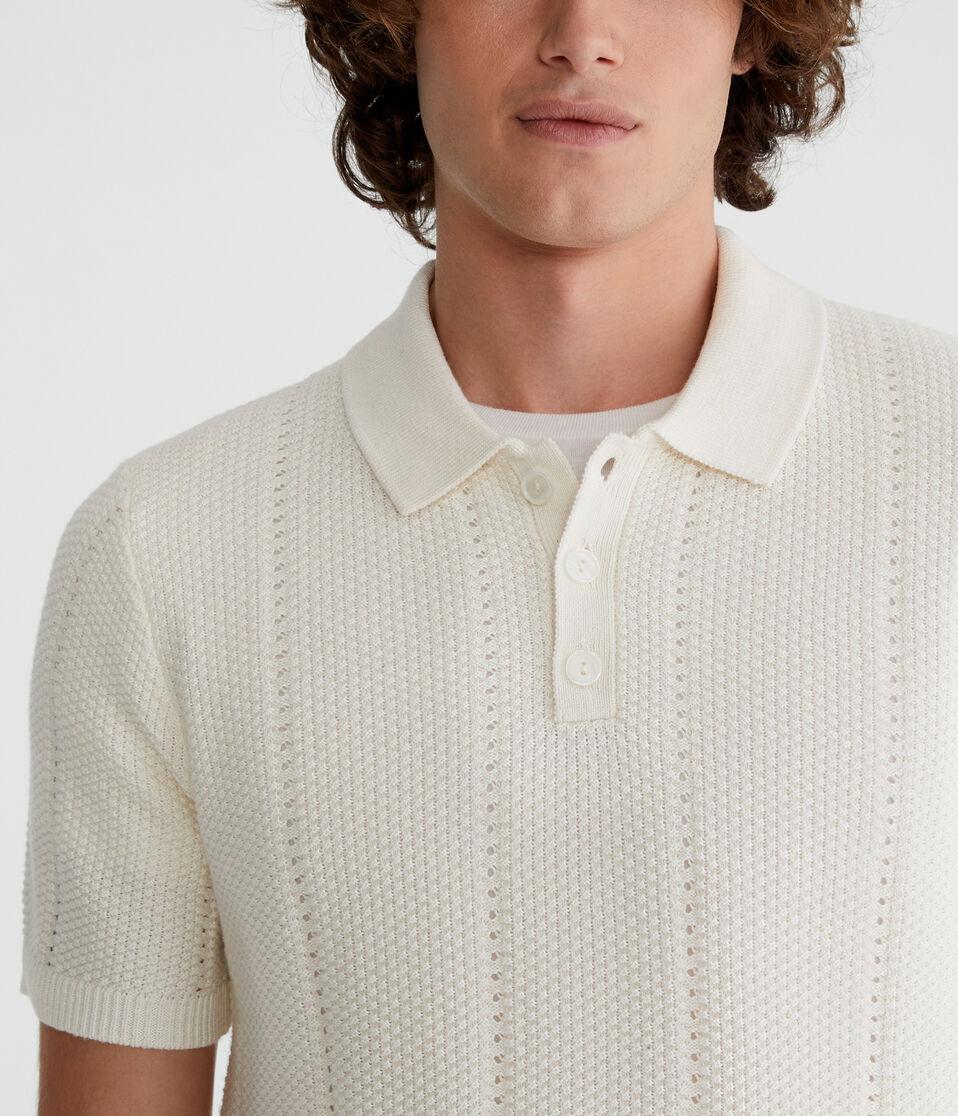 Aéropostale Textured Stripe Sweater Polo Nude