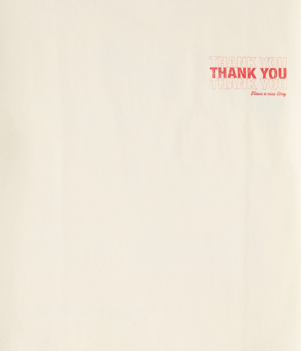Aéropostale Thank You Floral Graphic Tee Cream