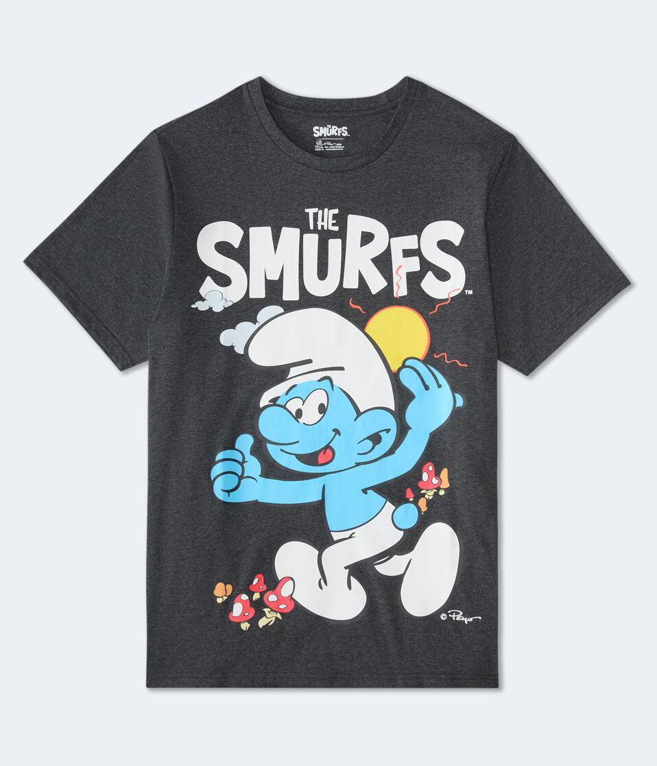 aéropostale The Smurfs Relaxed Graphic Tee grey