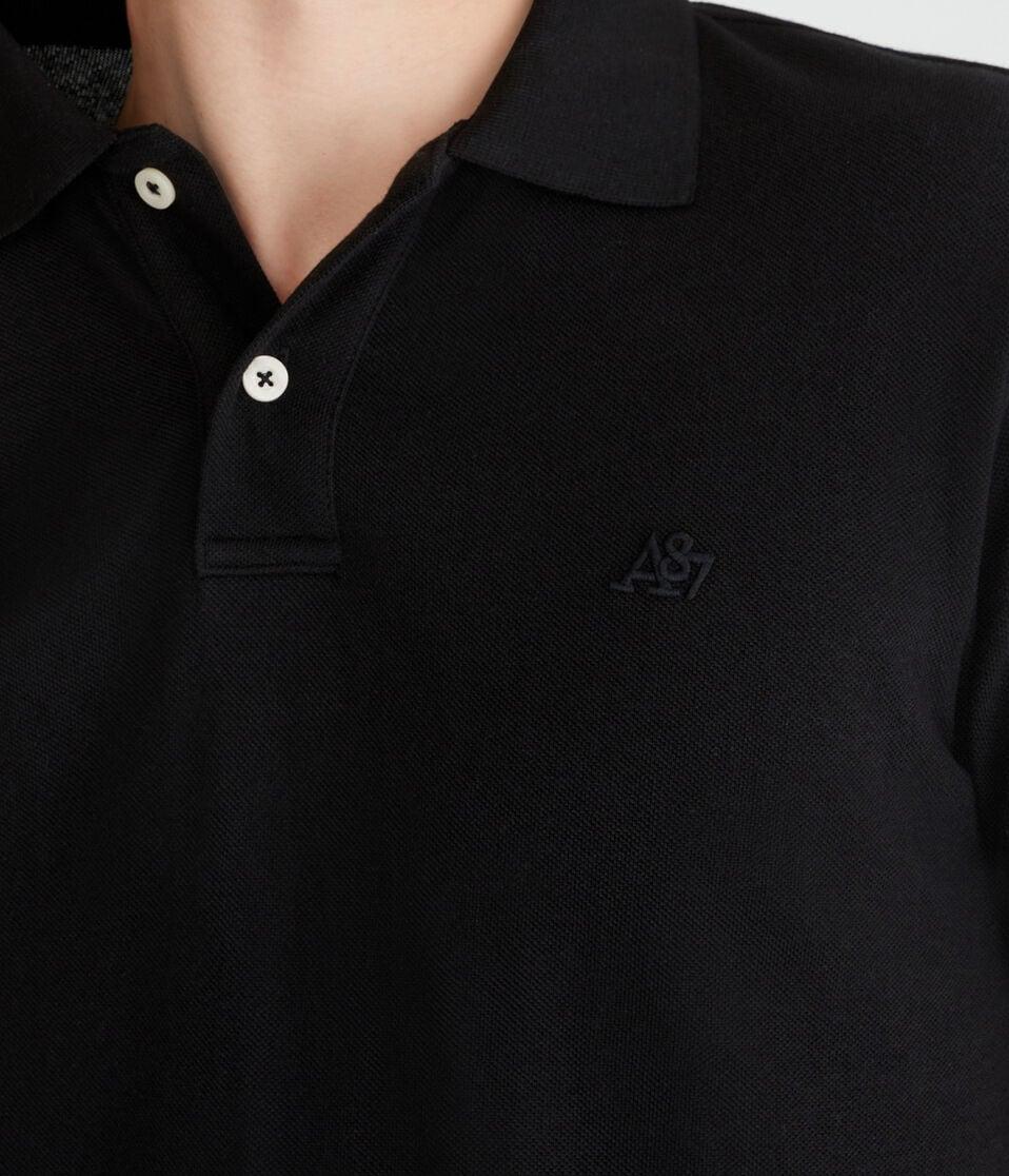 Aéropostale Tonal A87 Logo Piqué Polo Black Fox