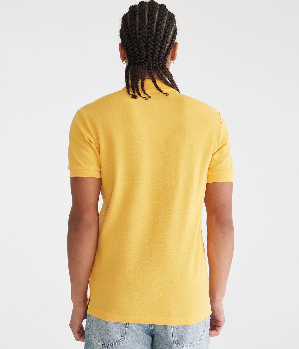 Aéropostale Tonal A87 Logo Piqué Polo Melon Mania