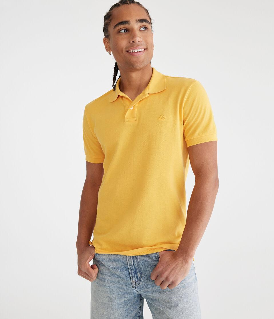 aéropostale Tonal A87 Logo Piqué Polo melon mania