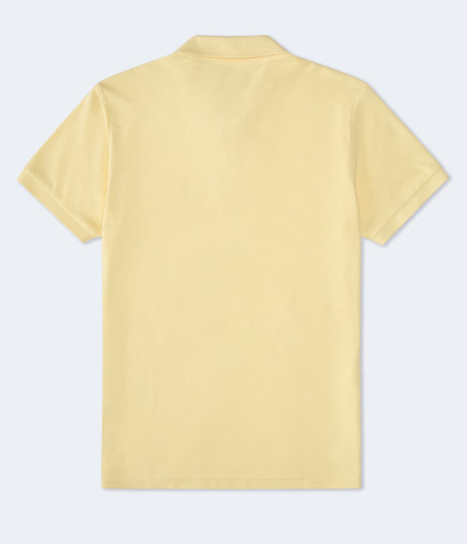 Aéropostale Tonal A87 Logo Piqué Polo Pale Banana