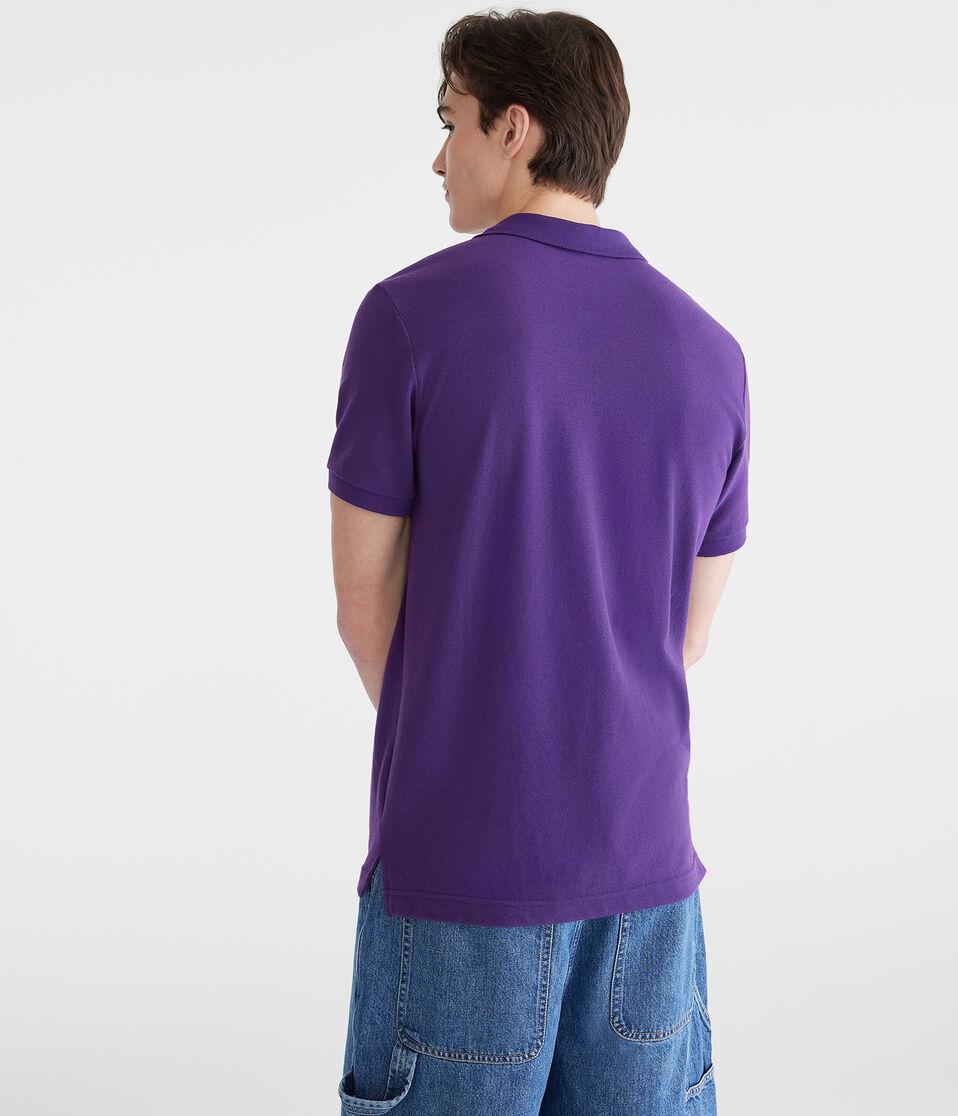 Aéropostale Tonal A87 Logo Piqué Polo Red Plum